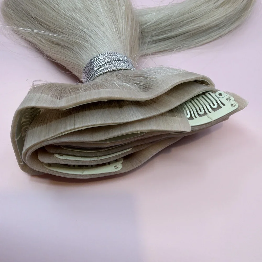 Glam Seamless Platinum Ash Blonde 24